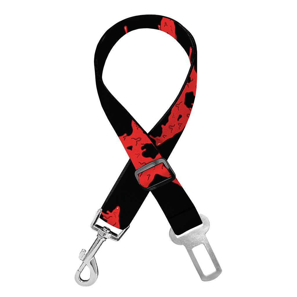 Bloody Satanic Pentagram Pattern Print Dog Seat Belt