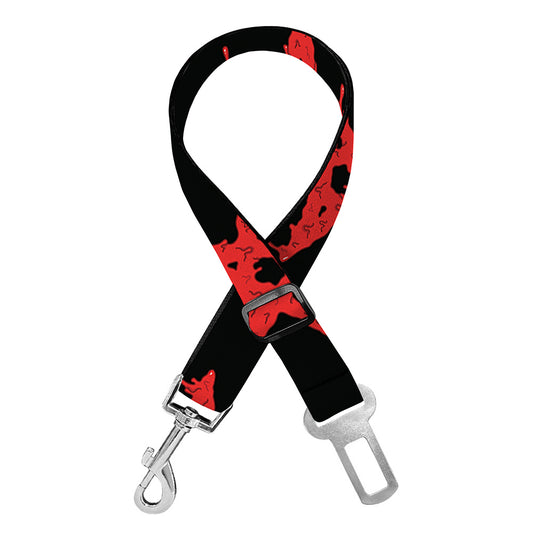Bloody Satanic Pentagram Pattern Print Dog Seat Belt
