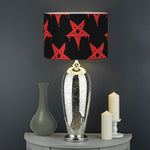 Bloody Satanic Pentagram Pattern Print Drum Lamp Shade