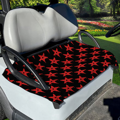 Bloody Satanic Pentagram Pattern Print Golf Cart Seat Cover