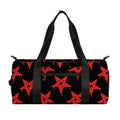 Bloody Satanic Pentagram Pattern Print Gym Bag