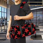 Bloody Satanic Pentagram Pattern Print Gym Bag