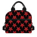 Bloody Satanic Pentagram Pattern Print Insulated Lunch Bag