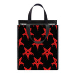 Bloody Satanic Pentagram Pattern Print Insulated Lunch Tote