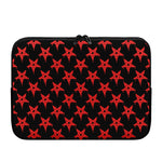 Bloody Satanic Pentagram Pattern Print Laptop Sleeve