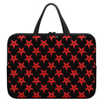 Bloody Satanic Pentagram Pattern Print Laptop Sleeve With Handle
