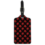 Bloody Satanic Pentagram Pattern Print Luggage Tag