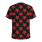 Bloody Satanic Pentagram Pattern Print Men's Sports T-Shirt