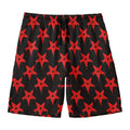 Bloody Satanic Pentagram Pattern Print Men's Swim Trunks