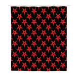 Bloody Satanic Pentagram Pattern Print Polyester Shower Curtain