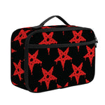 Bloody Satanic Pentagram Pattern Print Portable Lunch Bag