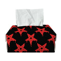 Bloody Satanic Pentagram Pattern Print Rectangle Tissue Box Cover