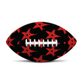Bloody Satanic Pentagram Pattern Print Rugby Ball