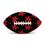 Bloody Satanic Pentagram Pattern Print Rugby Ball