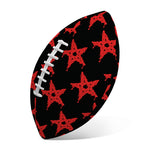 Bloody Satanic Pentagram Pattern Print Rugby Ball