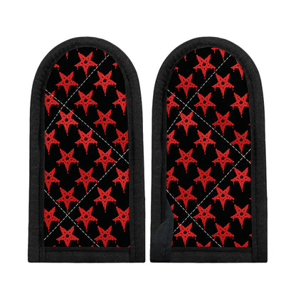Bloody Satanic Pentagram Pattern Print Skillet Handle Cover