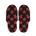 Bloody Satanic Pentagram Pattern Print Slippers