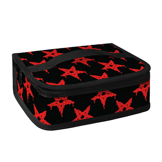 Bloody Satanic Pentagram Pattern Print Small Lunch Bag