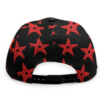 Bloody Satanic Pentagram Pattern Print Snapback Cap