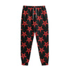 Bloody Satanic Pentagram Pattern Print Sweatpants