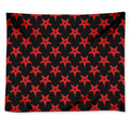 Bloody Satanic Pentagram Pattern Print Tapestry