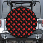 Bloody Satanic Pentagram Pattern Print Tire Cover