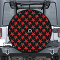 Bloody Satanic Pentagram Pattern Print Tire Cover With Camera Hole