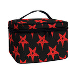Bloody Satanic Pentagram Pattern Print Travel Makeup Bag