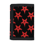Bloody Satanic Pentagram Pattern Print Trifold Wallet