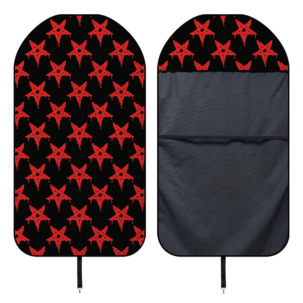 Bloody Satanic Pentagram Pattern Print Waterproof Car Seat Cover