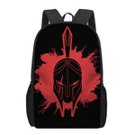 Bloody Spartan Warrior Print 17 Inch Backpack