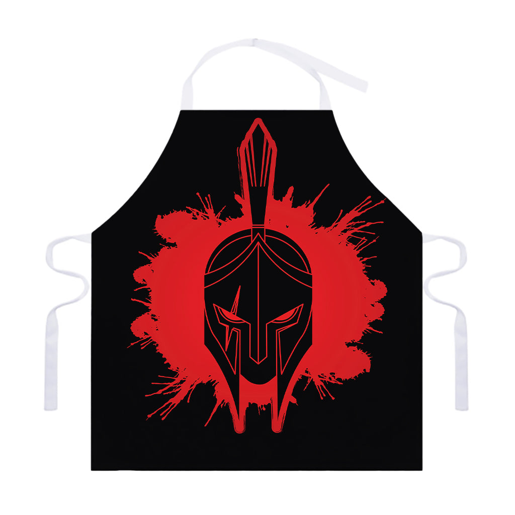 Bloody Spartan Warrior Print Adjustable Apron