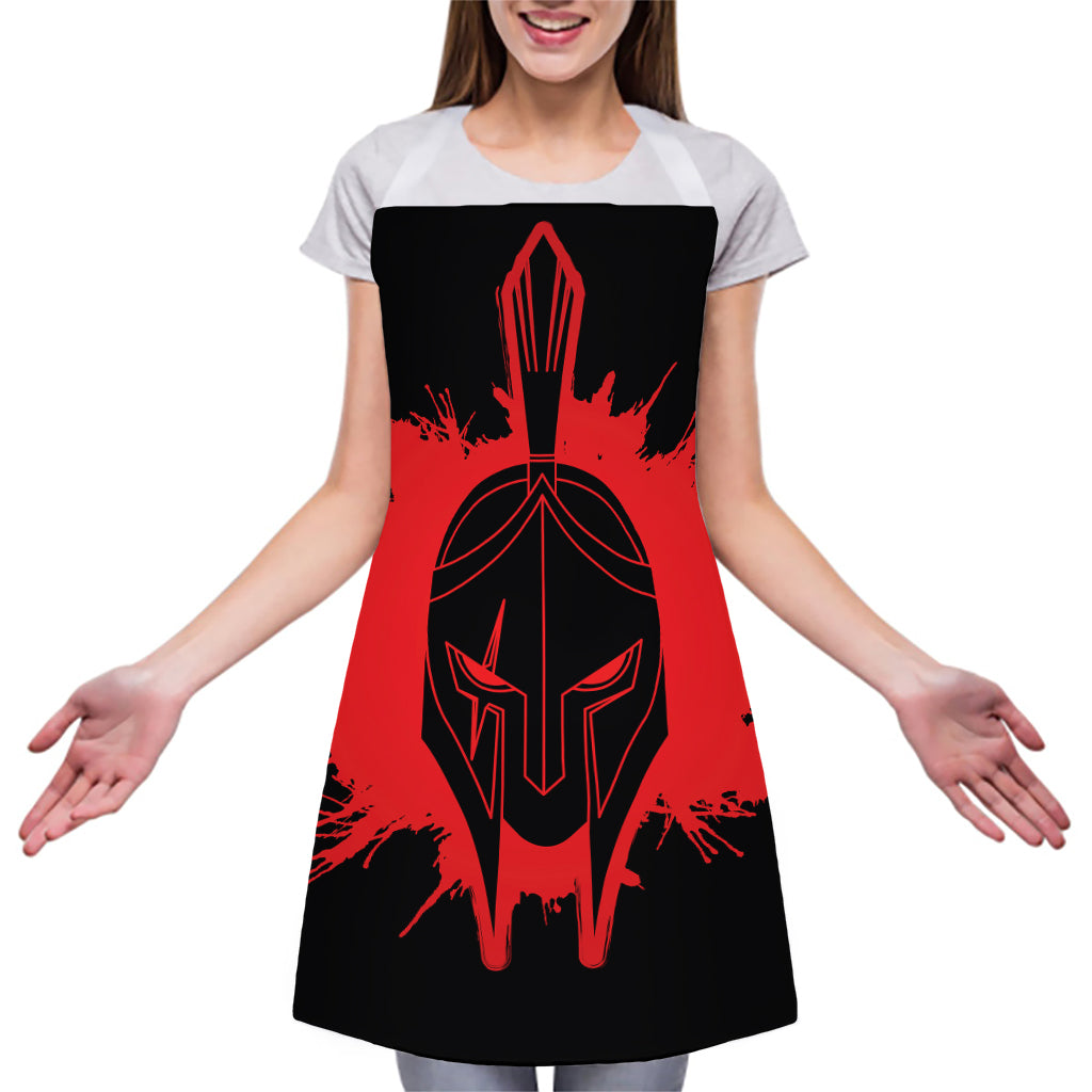 Bloody Spartan Warrior Print Adjustable Apron