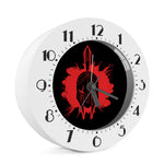Bloody Spartan Warrior Print Alarm Clock