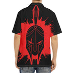 Bloody Spartan Warrior Print Aloha Shirt