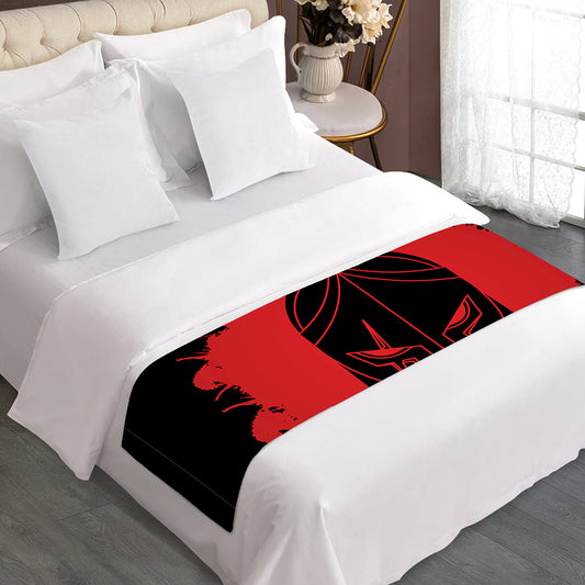Bloody Spartan Warrior Print Bed Runner