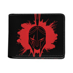 Bloody Spartan Warrior Print Bifold Wallet