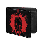 Bloody Spartan Warrior Print Bifold Wallet