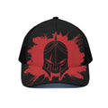 Bloody Spartan Warrior Print Black Mesh Trucker Hat