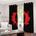 Bloody Spartan Warrior Print Dimout Grommet Curtains