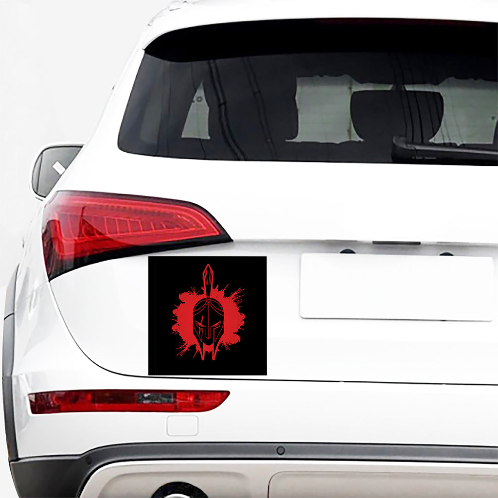 Bloody Spartan Warrior Print Car Sticker