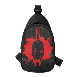 Bloody Spartan Warrior Print Chest Bag