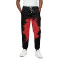 Bloody Spartan Warrior Print Cotton Sweatpants