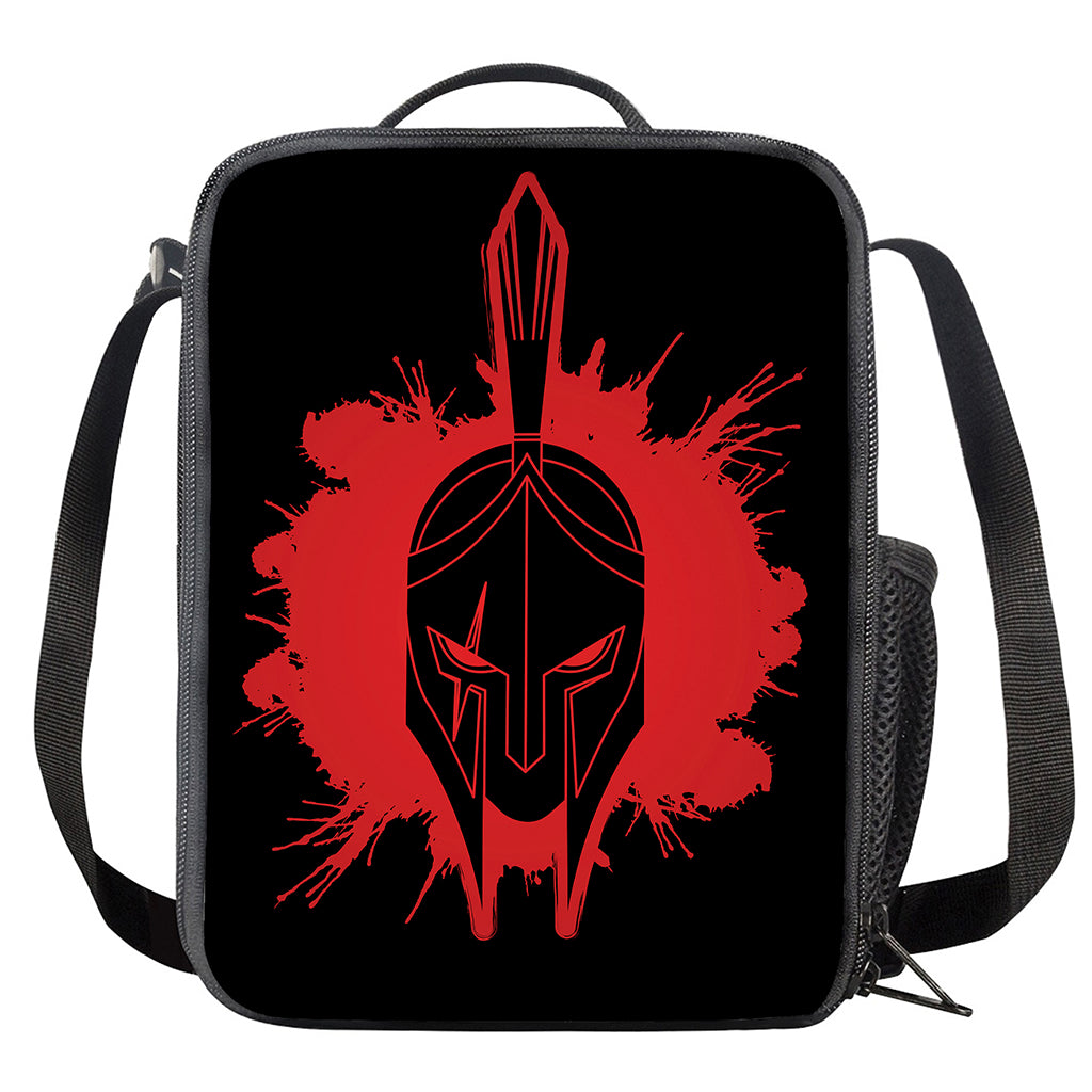 Bloody Spartan Warrior Print Crossbody Lunch Bag