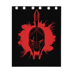 Bloody Spartan Warrior Print Curtain