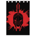 Bloody Spartan Warrior Print Curtain