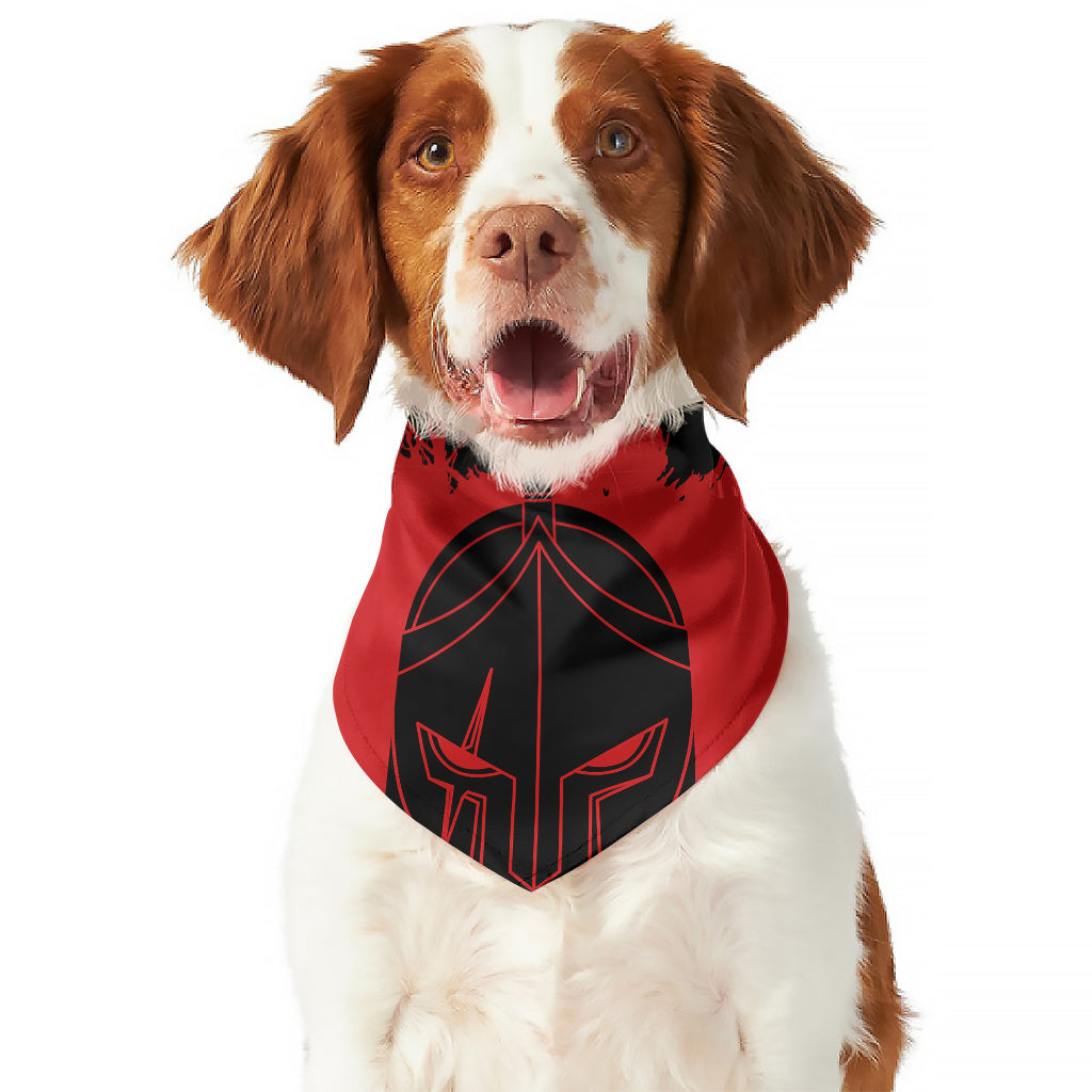 Bloody Spartan Warrior Print Dog Bandana