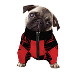 Bloody Spartan Warrior Print Dog Zip Up Jacket