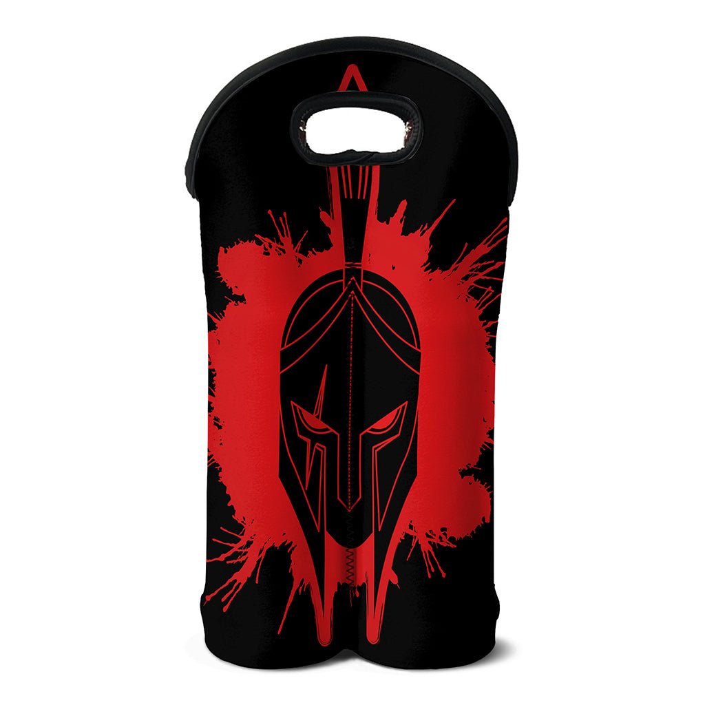 Bloody Spartan Warrior Print Double Neoprene Wine Tote