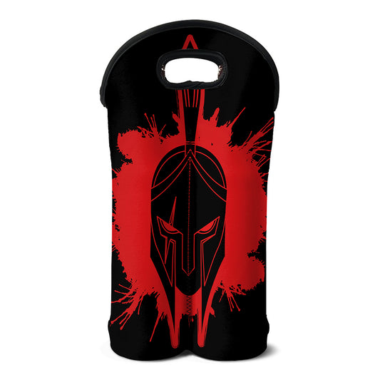 Bloody Spartan Warrior Print Double Neoprene Wine Tote